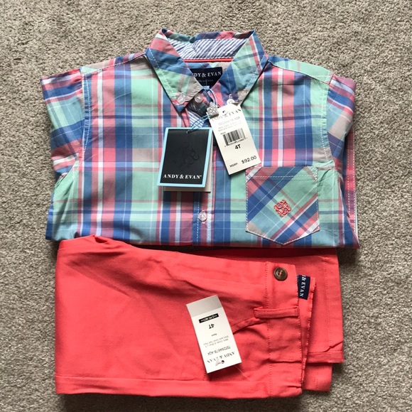 Andy & Evan Other - NWT toddler boy size 4T shirt and pants set